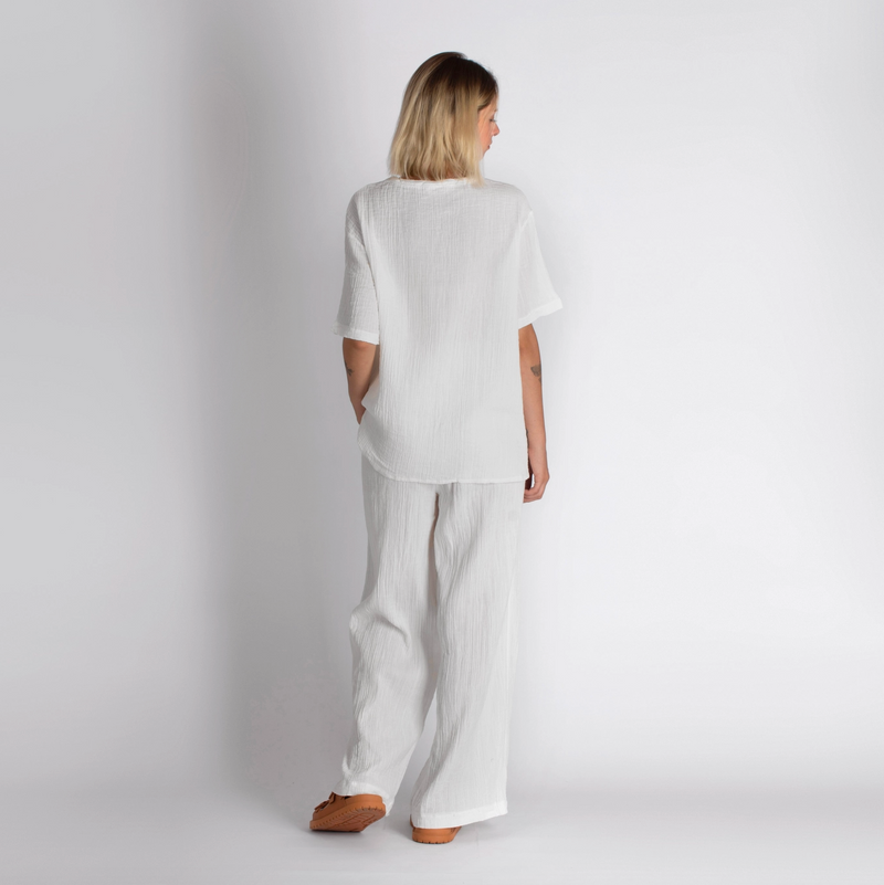 Double-Layered Muslin T-Shirt-zoom-