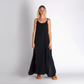 Double-Layered Muslin Maxi Dress