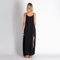 Double-Layered Muslin Maxi Dress