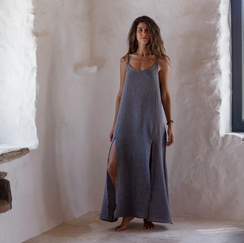 Organic Sile Maxi Dress-zoom-
