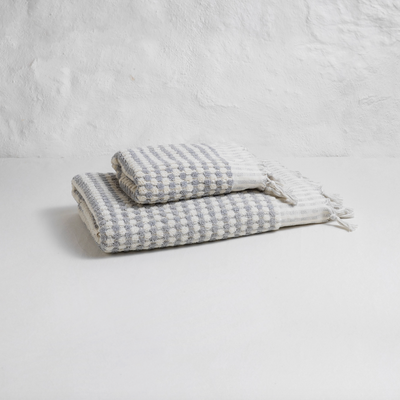 Dotted Terry Bath Towel - Set of Two