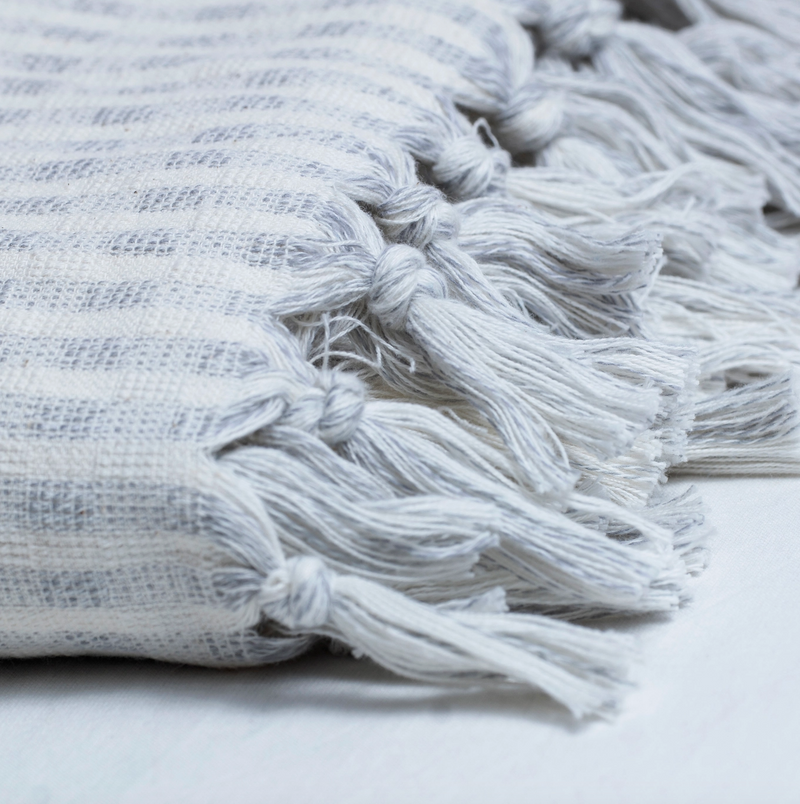 Dotted Terry Bath Towel - Set of Two-zoom-