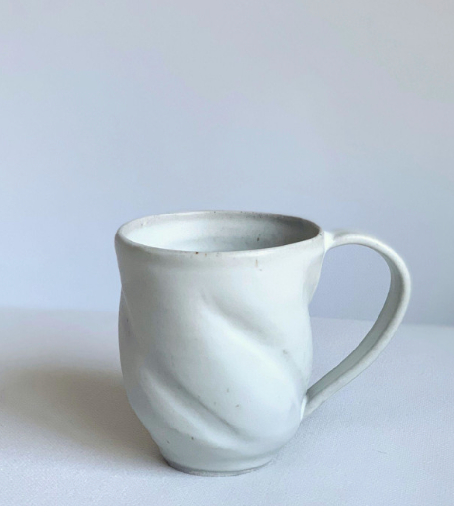 White Spiral Mug