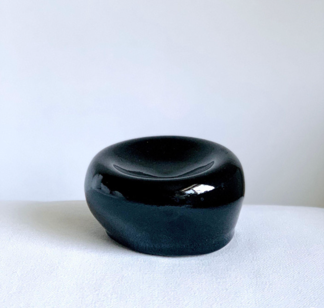 Obsidian Concave Bowl