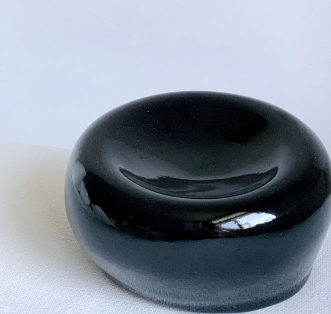 Obsidian Concave Bowl