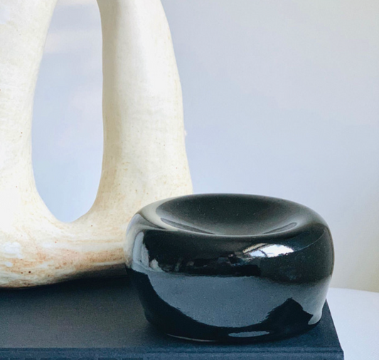 Obsidian Concave Bowl