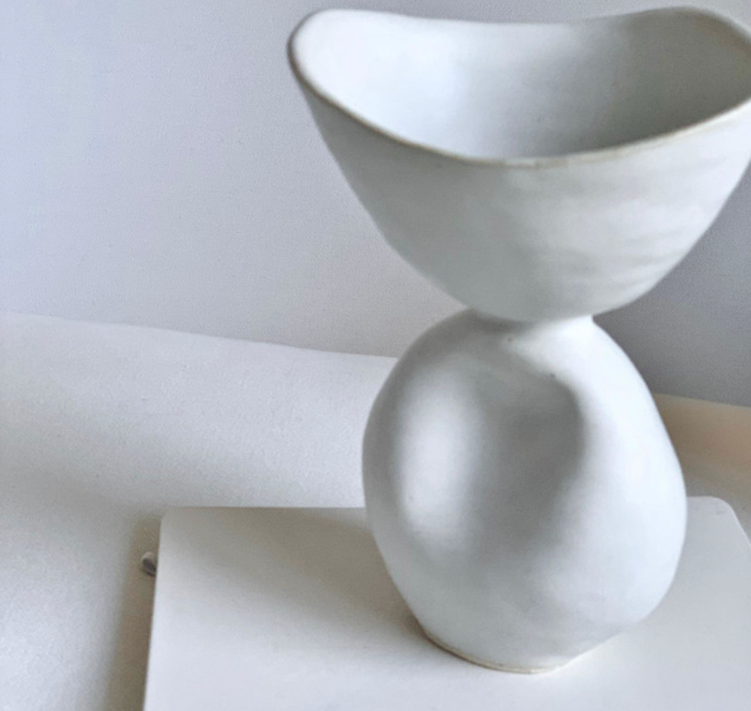 Sculptural Pedestal Bowl