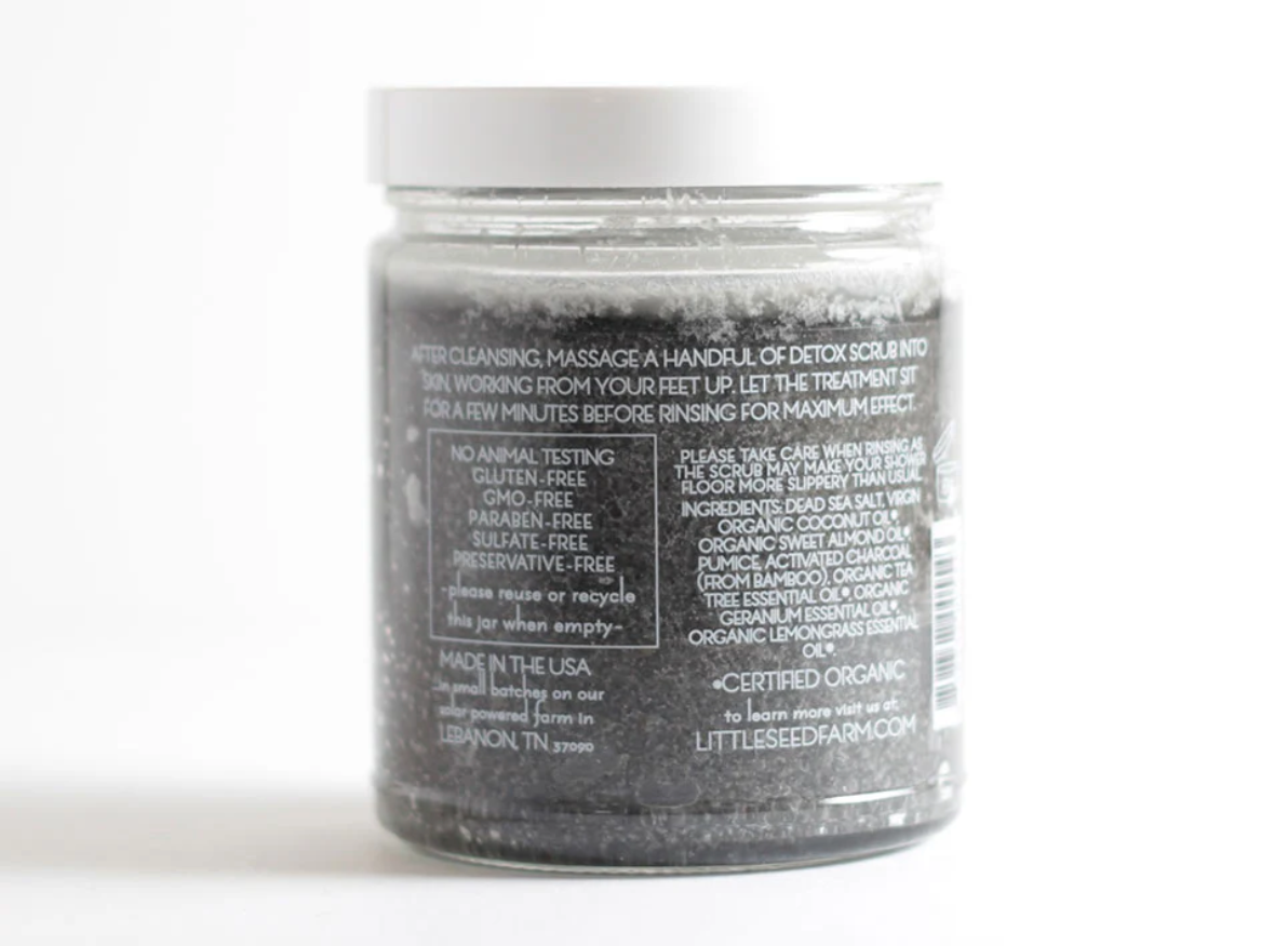 Activated Charcoal Detox Salt Scrub