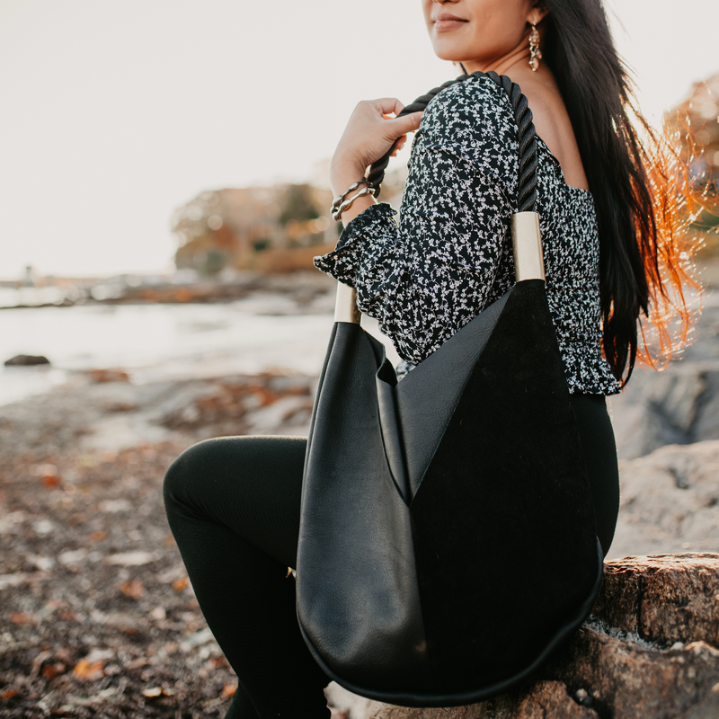 Original Wildwood Bag Large in Black Leather-zoom-