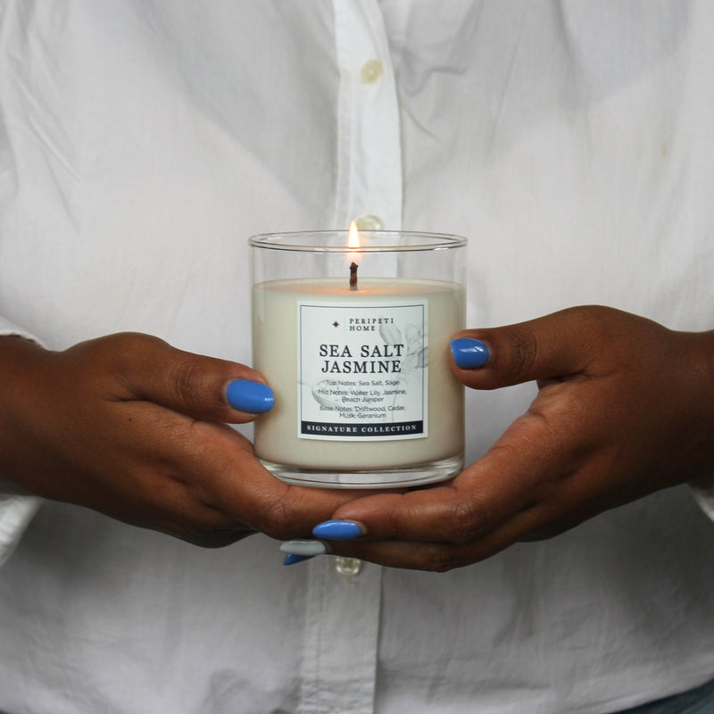 Sea Salt Jasmine Candle, Wax Melt, Diffuser & Room Spray-zoom-