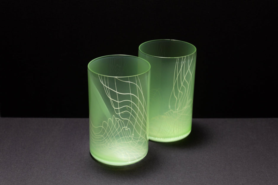 Seafoam Green Frequency 14 oz Glass - Aware House