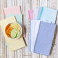 Seersucker Cloth Napkins - Vibrant, Easy-Care | Set of Eight