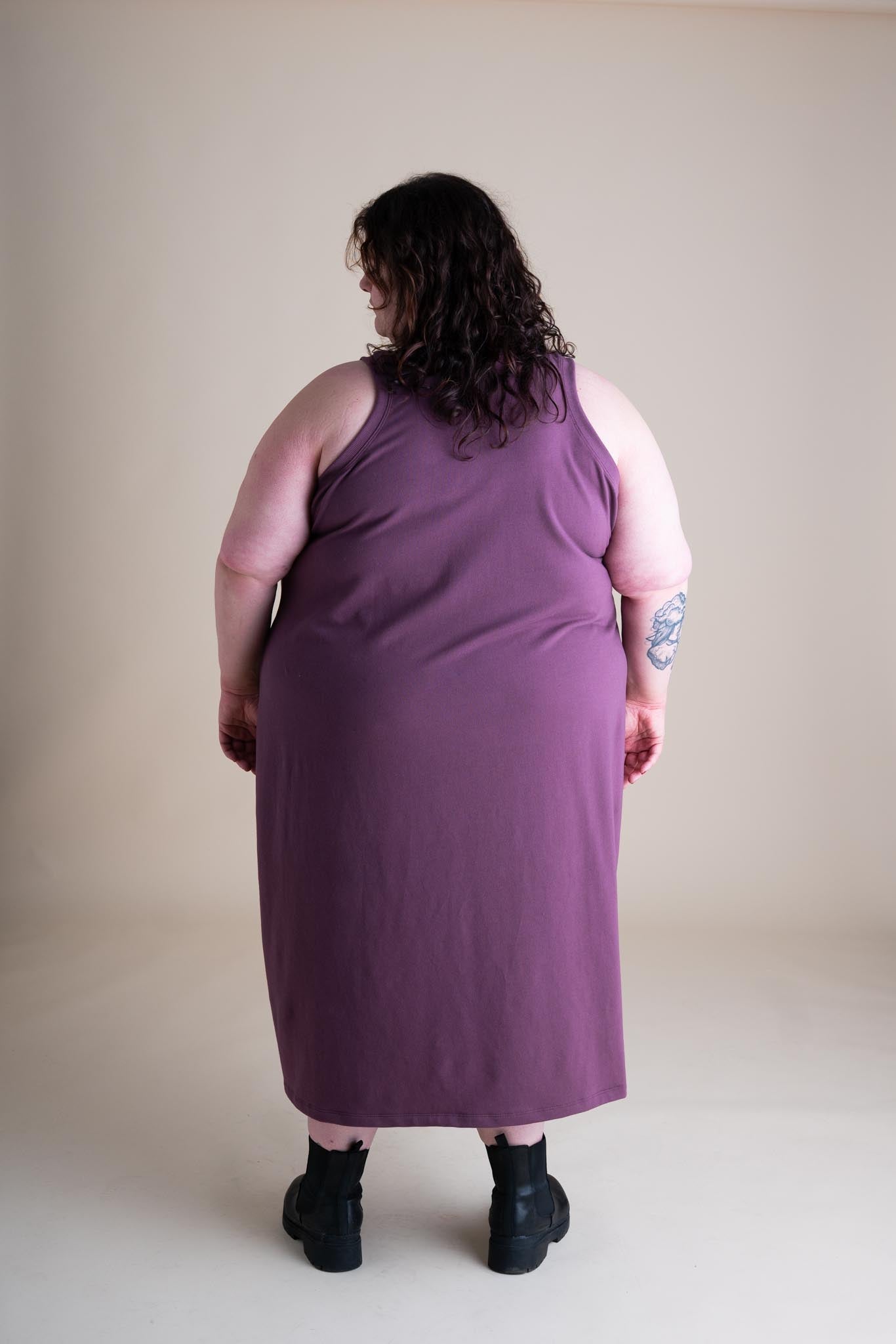 Serena Dress | Plum-zoom-4