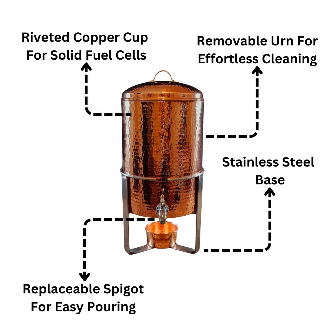 Copper Hot & Cold Beverage Dispenser