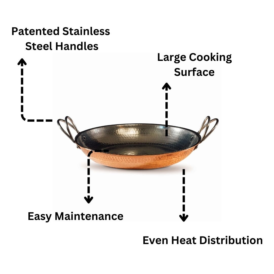 Alicante Copper Paella Pan-2