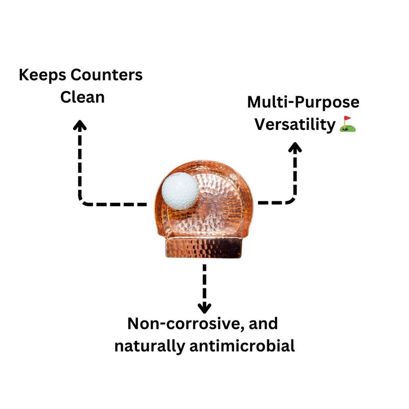 Copper Kitchen Spoon Rest/Putting Cup-zoom-