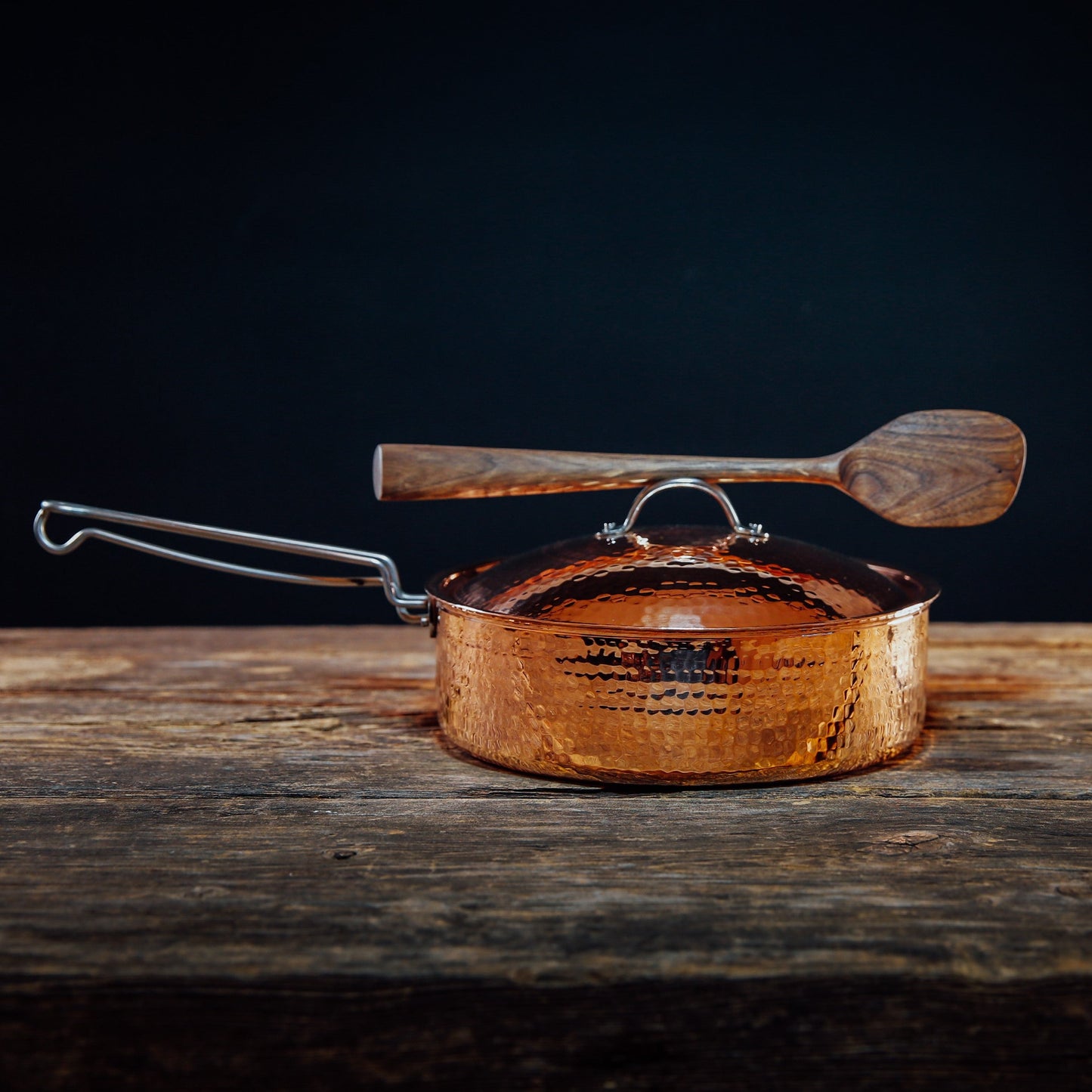 Copper Sauté Pan with Lid