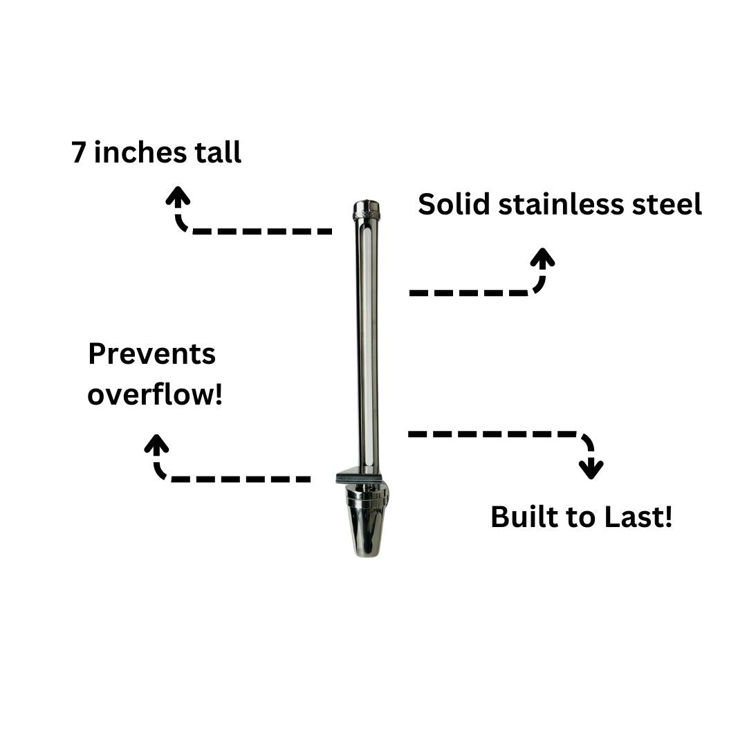 Sertodo Site Tube Spigot, Solid Stainless Steel-4
