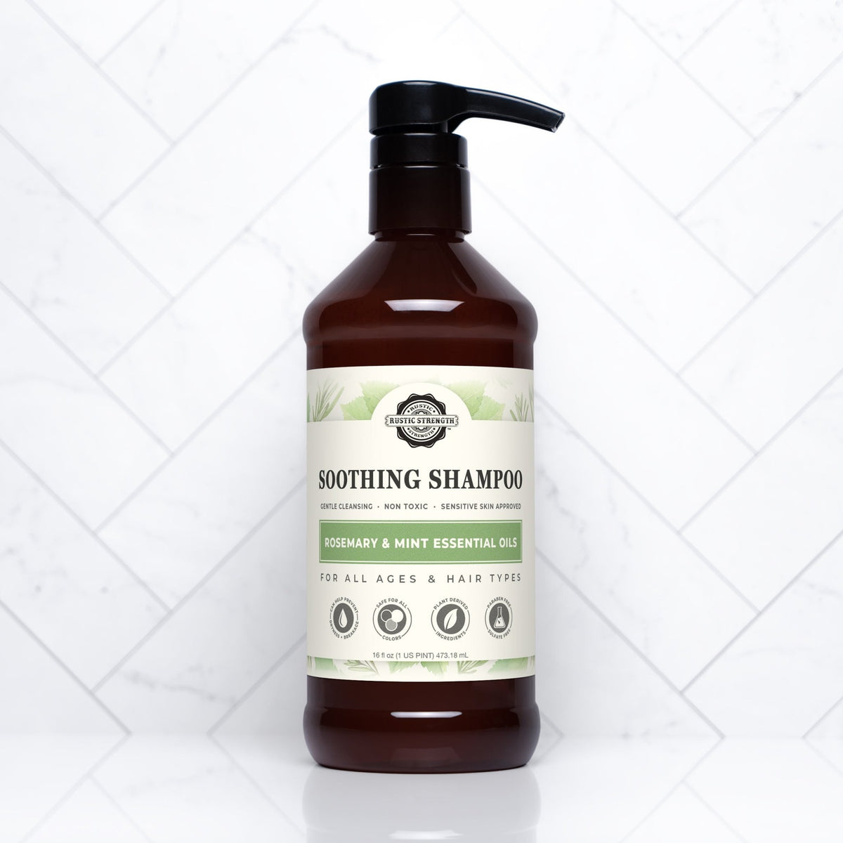 Soothing Shampoo | Rosemary & Mint - Aware House - Rustic Strength -