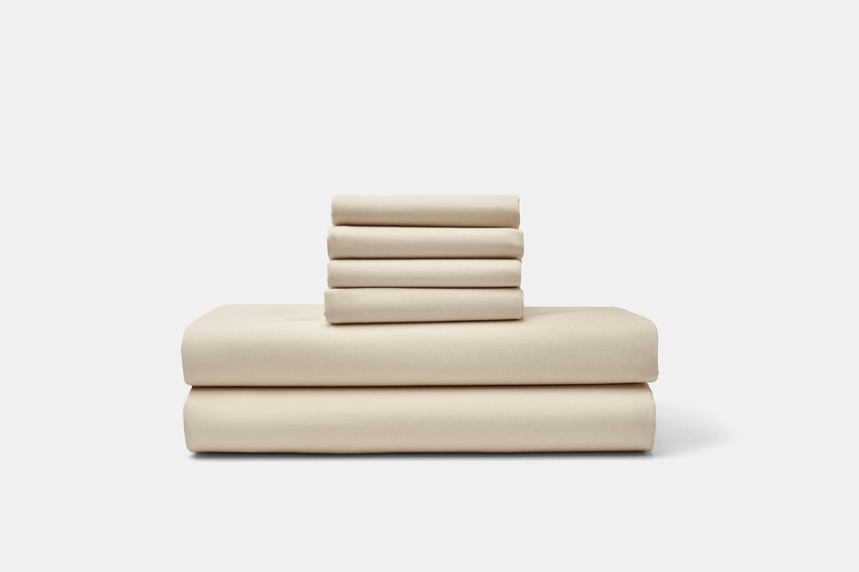 Cotton Percale Bed Sheet Set - Aware House - American Blossom Linens - 