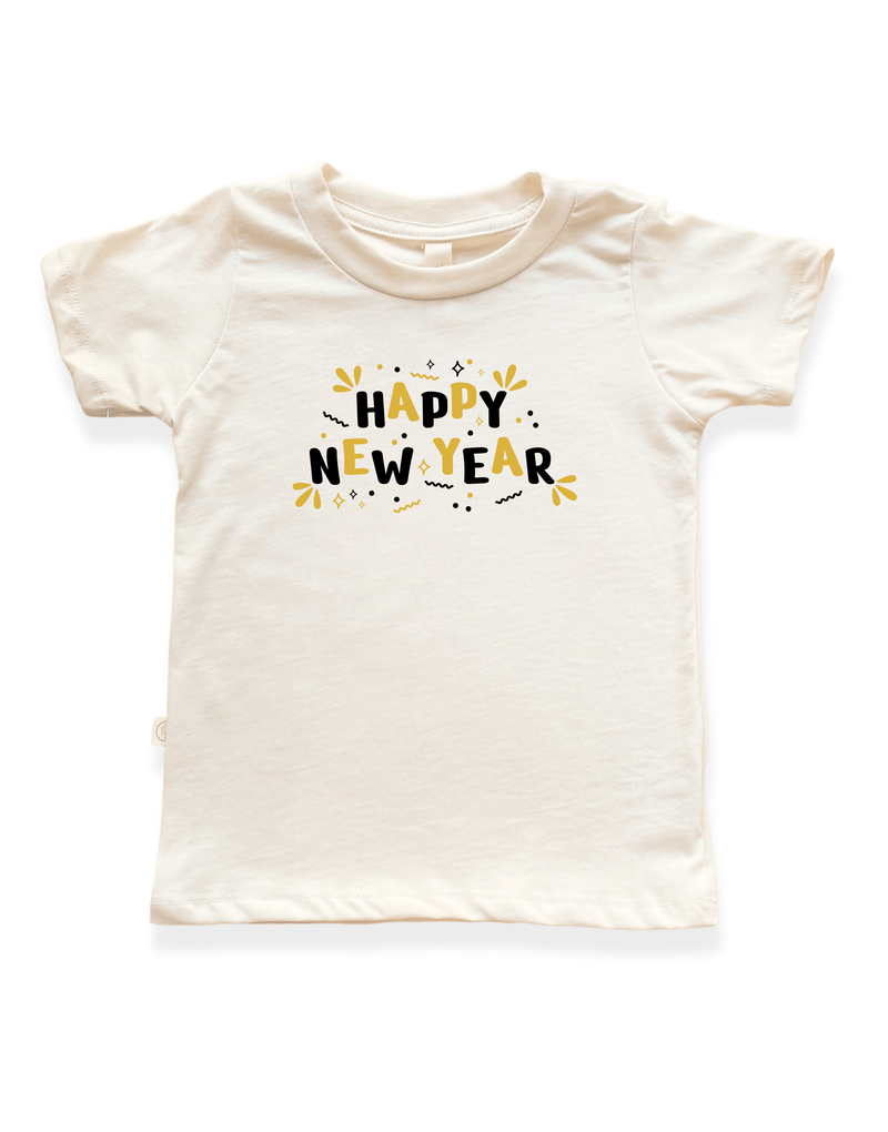 Happy New Year Organic Kids T-Shirt-zoom-