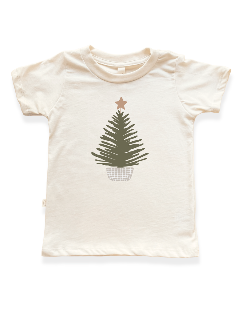 Holiday Tree Organic Kids T-Shirt-zoom-