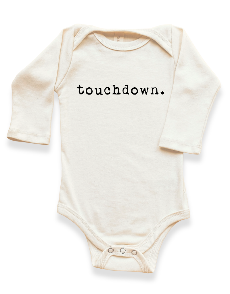 Touchdown Organic Baby Bodysuit Long Sleeve-zoom-
