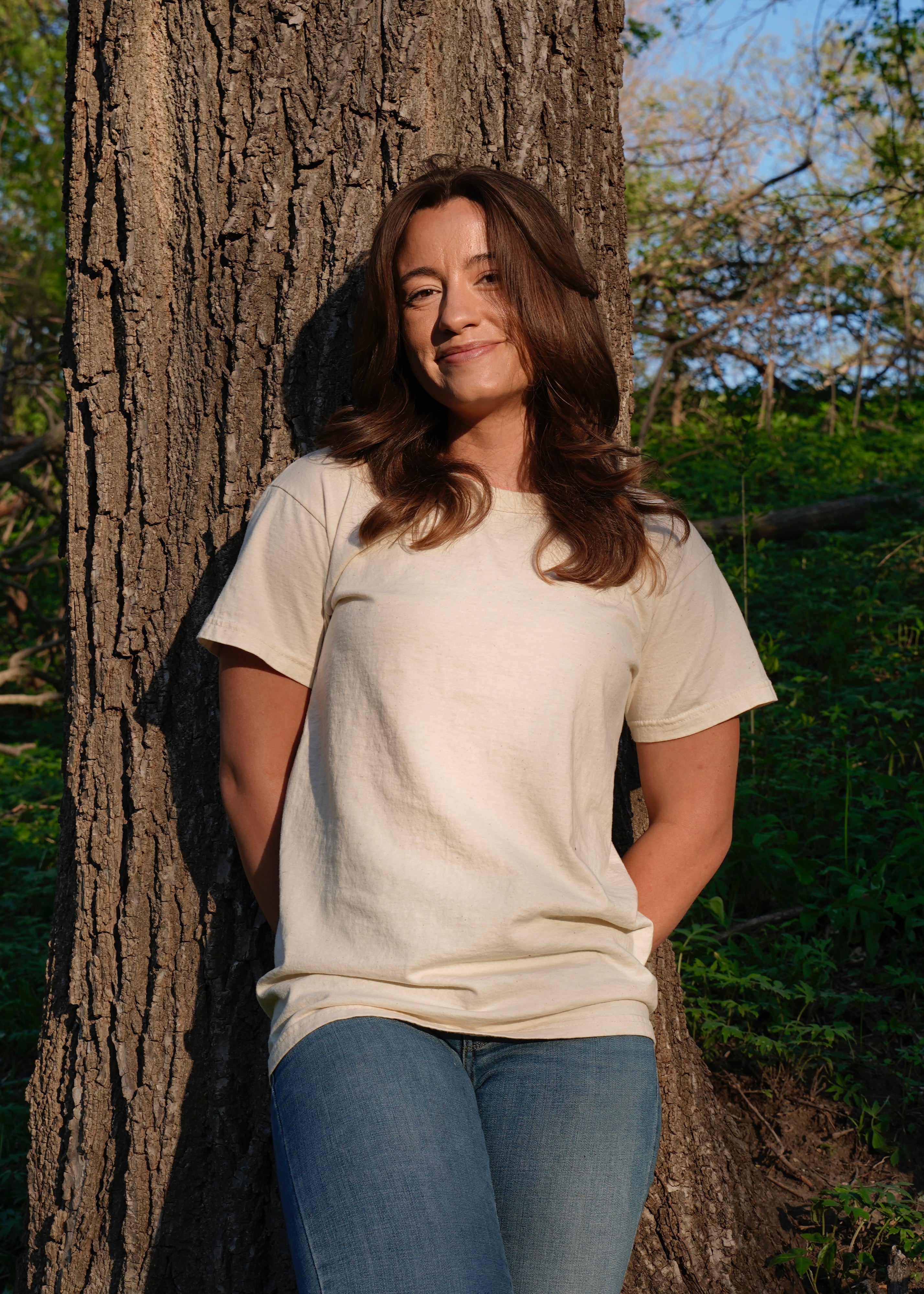Unisex Organic Cotton Short Sleeve T-Shirt | Undyed-zoom-4