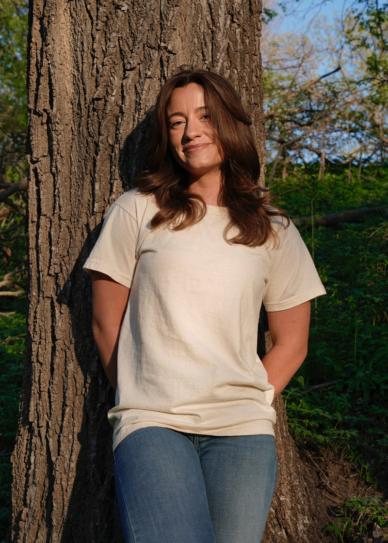 Unisex Organic Cotton Short Sleeve T-Shirt | Undyed-zoom-