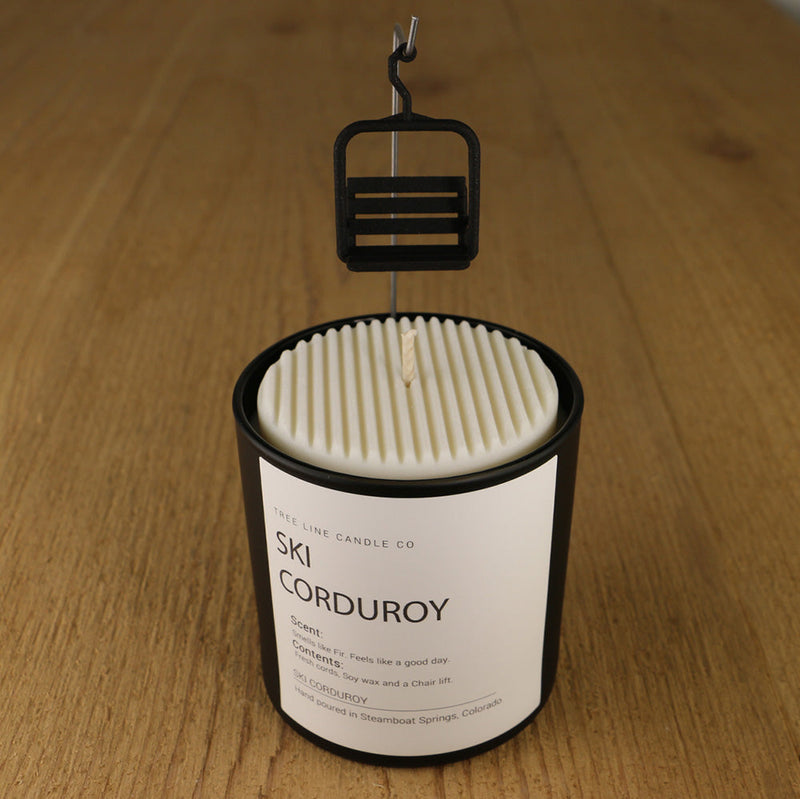 Ski Corduroy Candle-zoom-