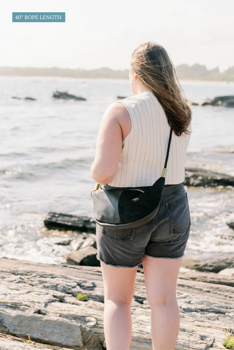 Sling Bag in Brown Leather-zoom-