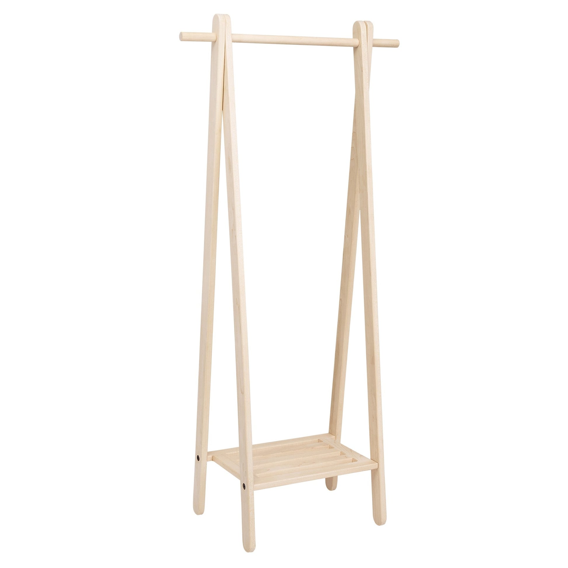 Wooden Garment Rack | Freestanding Clothes Rack - Aware House
