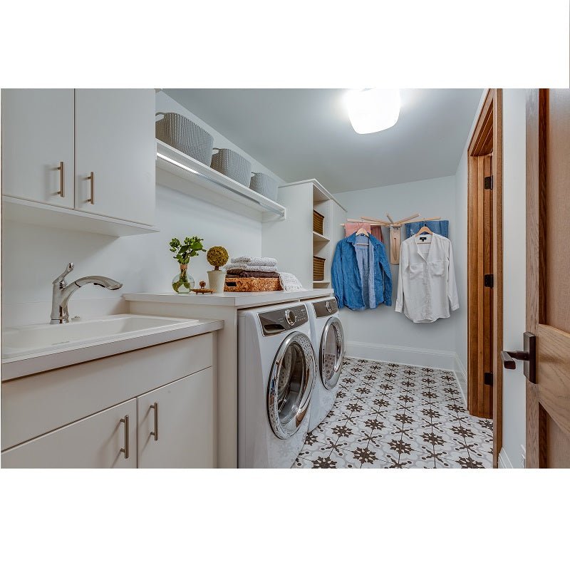 Wall Mounted Drying Rack | Fold Down Wooden Laundry Rack - Aware House