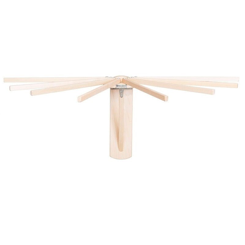 Wall Mounted Drying Rack | Fold Down Wooden Laundry Rack-zoom-