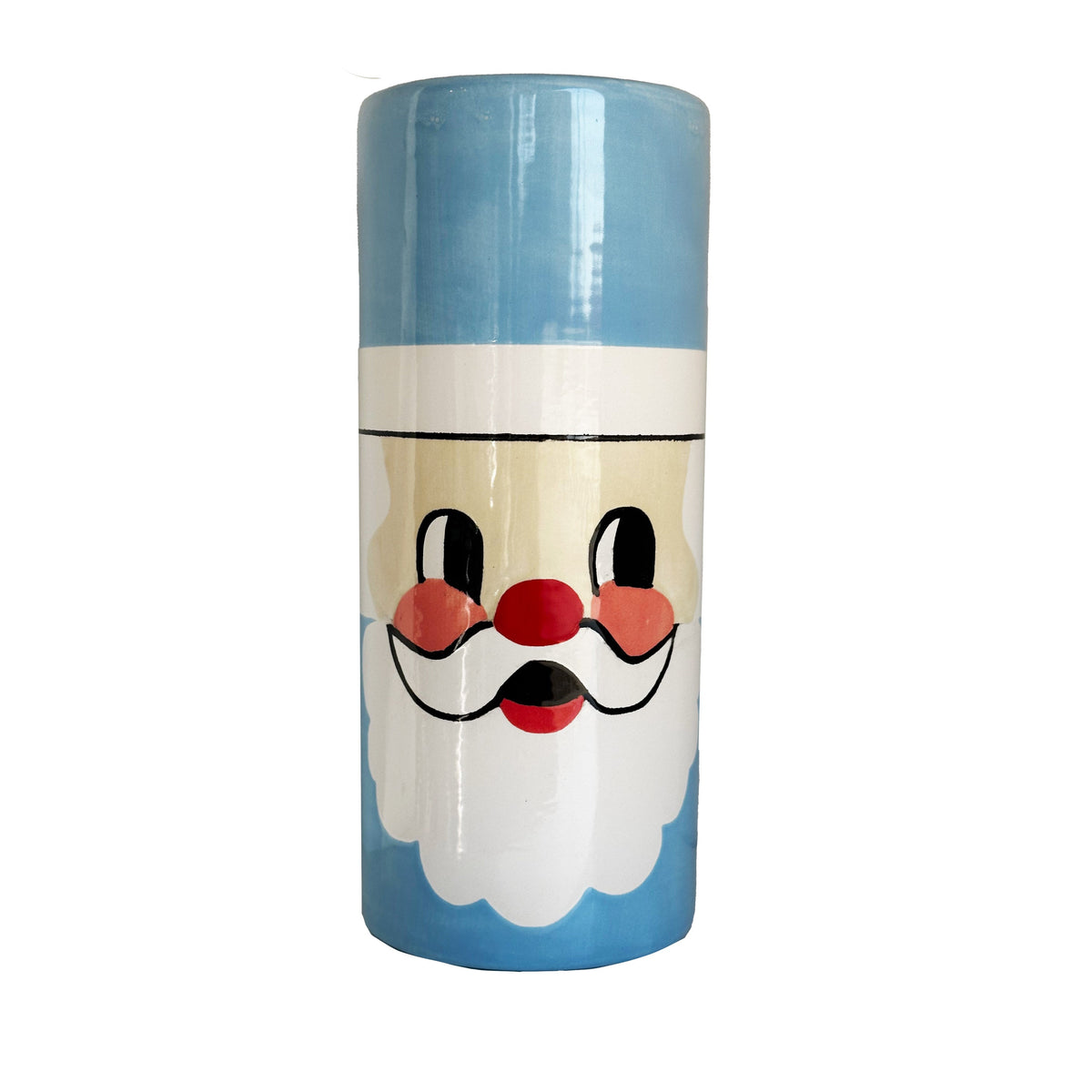 Smiling Santa Column Vase-5