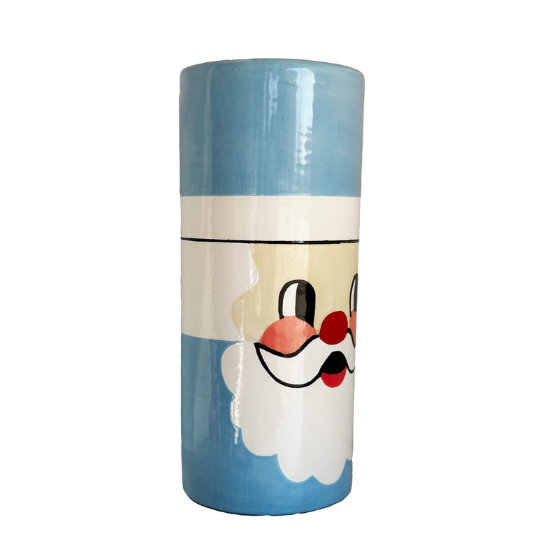 Smiling Santa Column Vase-zoom-