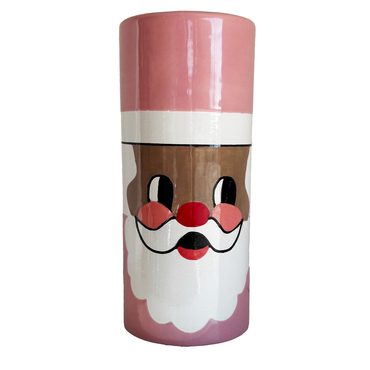 Smiling Santa Column Vase-9