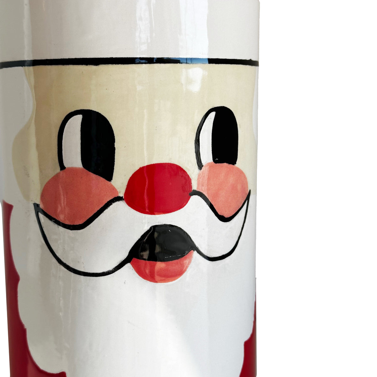 Smiling Santa Column Vase-8