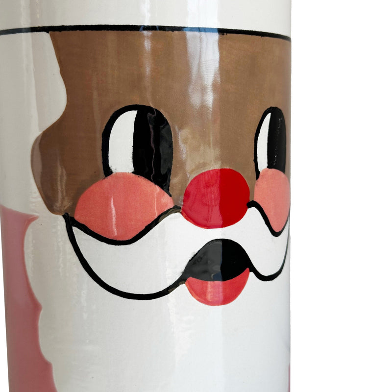 Smiling Santa Column Vase-zoom-
