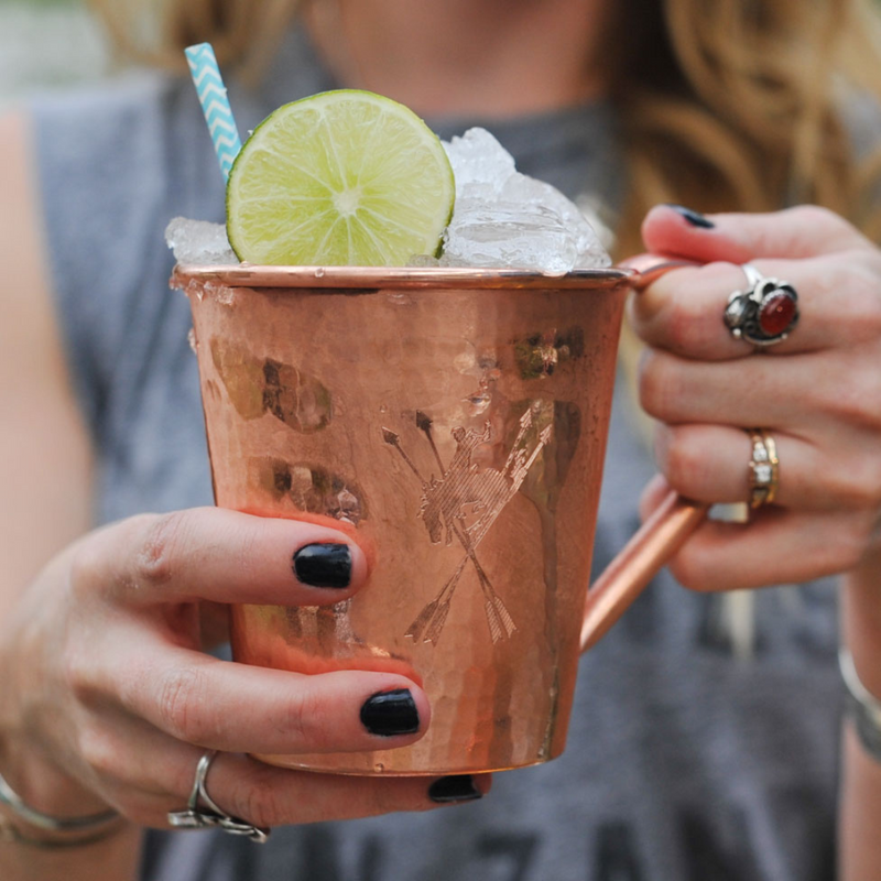Solid Copper Mule Mug | 18 oz-zoom-