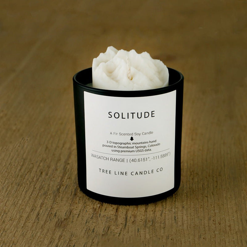 Solitude Candle | 3D Wasatch Range Soy Candle-zoom-
