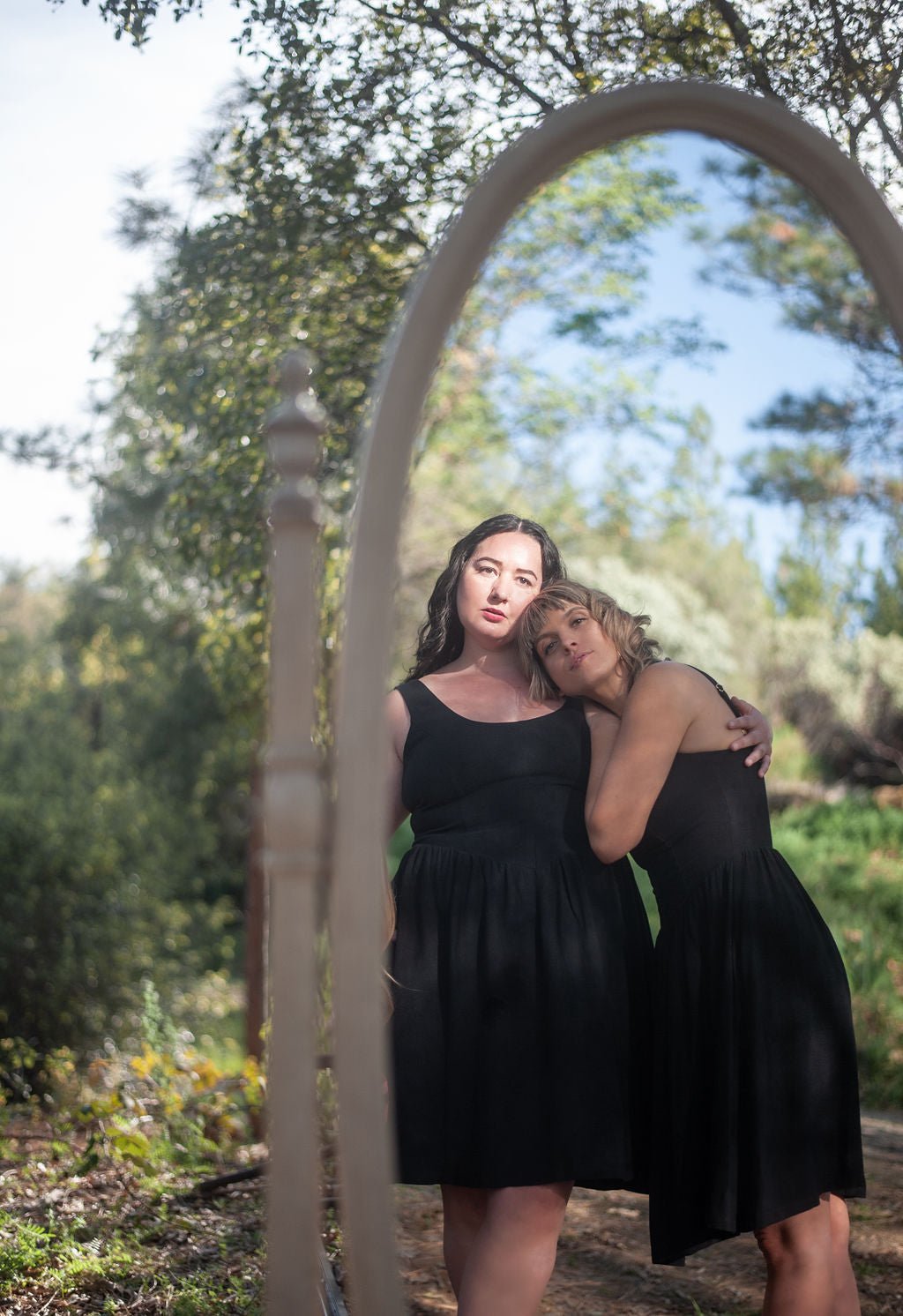 Agnes Dress in Black Linen - Aware House