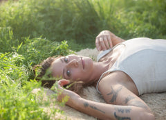 Agnes Dress in Oat Linen - Aware House - Field Day - 