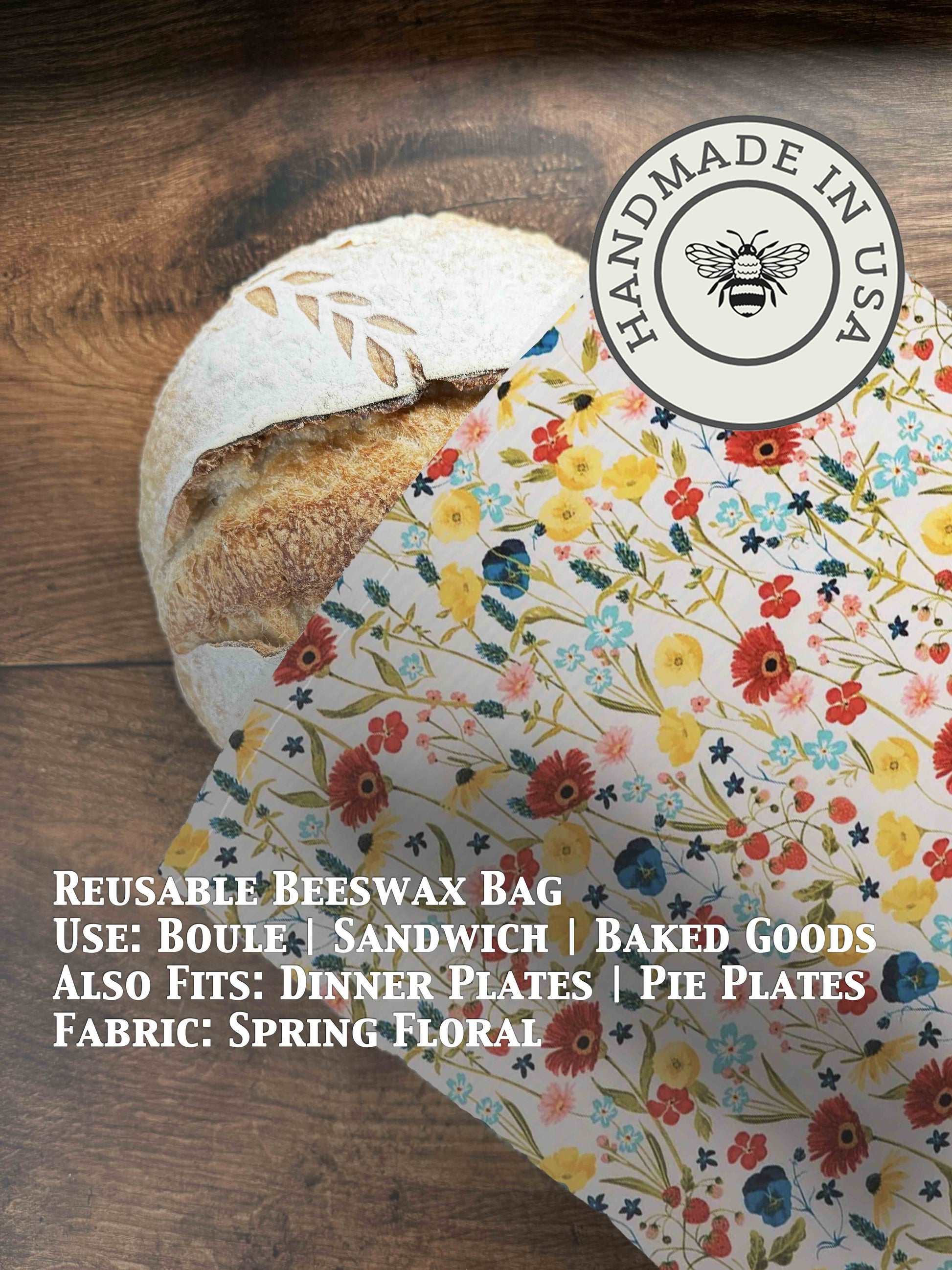 Beeswax Bread Bag | Reusable Cotton Food Storage Bag-12