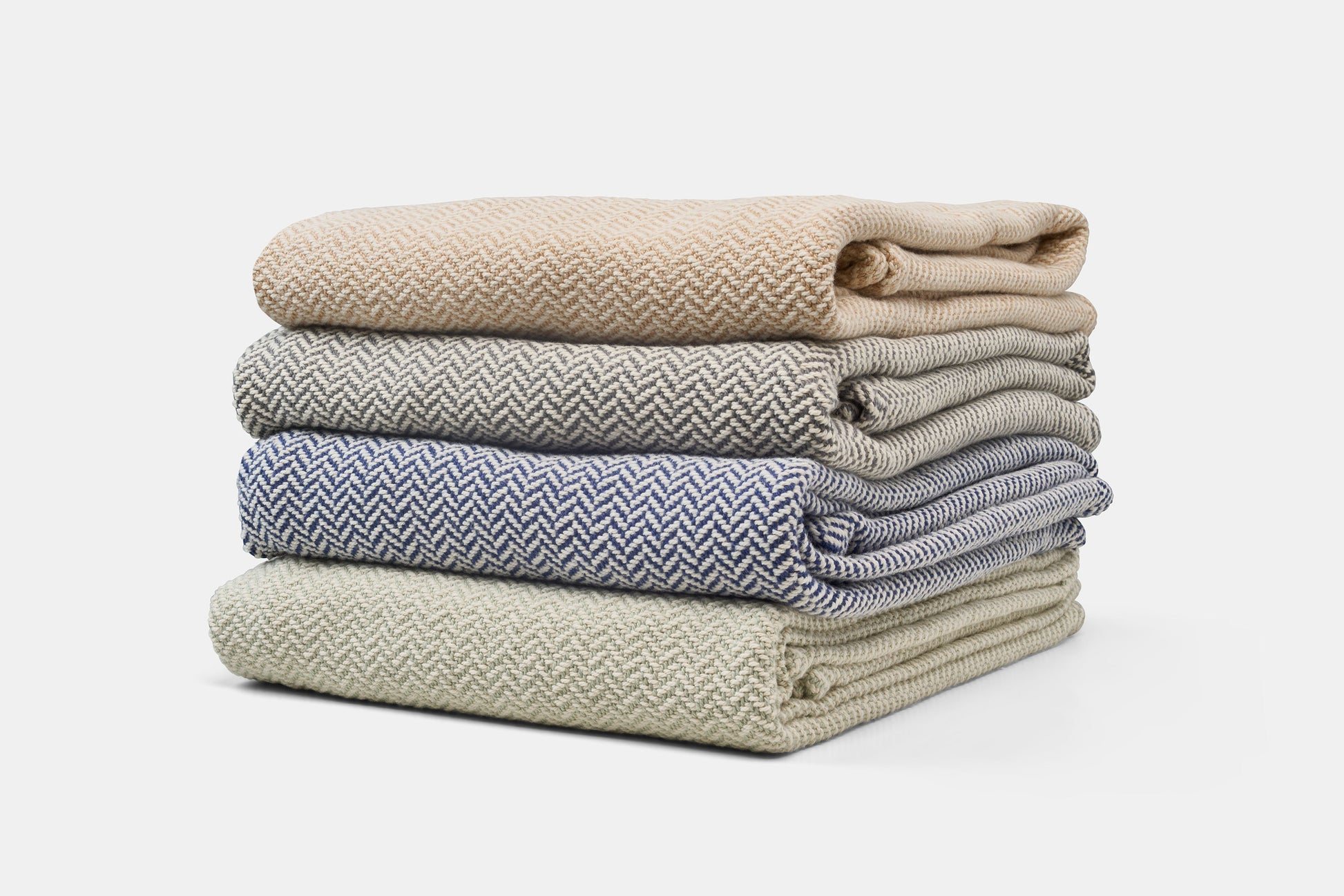 Herringbone Weave Cotton Blanket-1