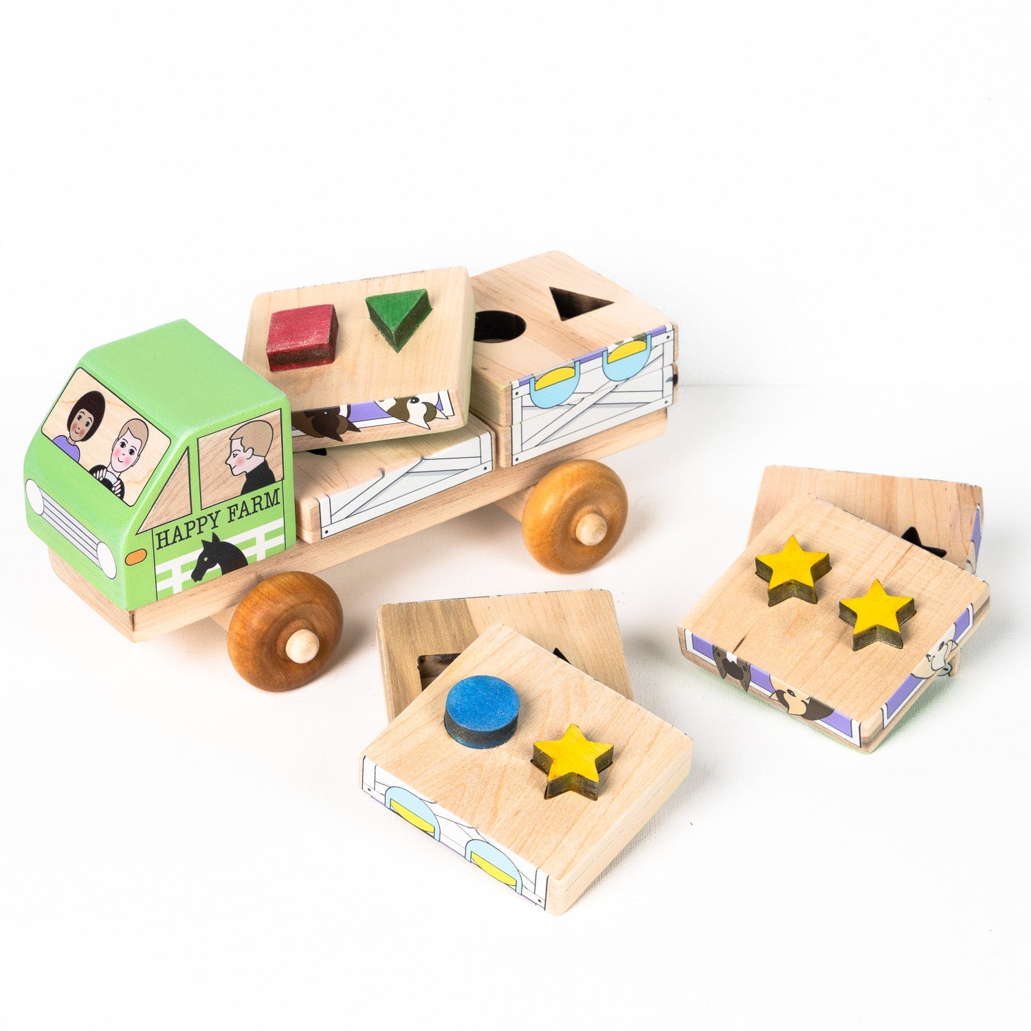 Stackable Puzzle Truck | Horse Trailer-zoom-3
