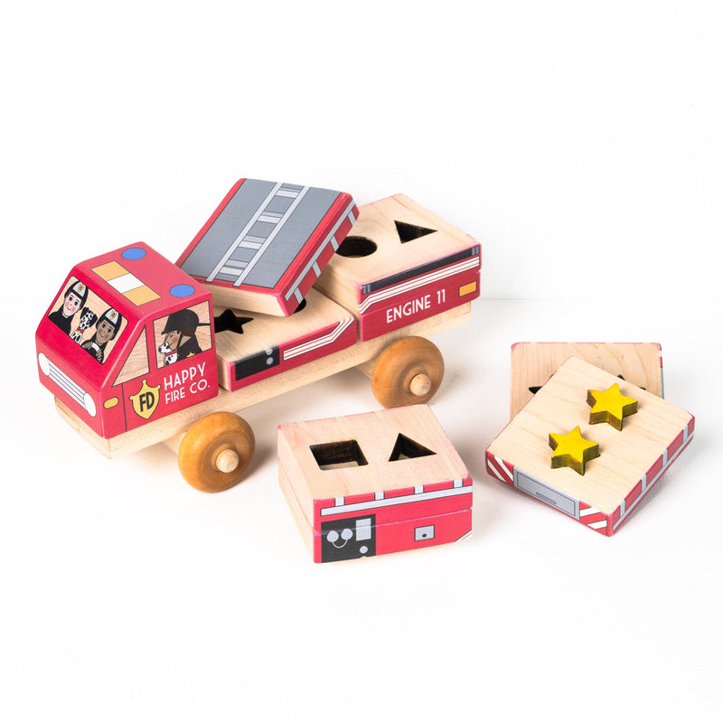 Stackable Puzzle | Fire Truck-zoom-