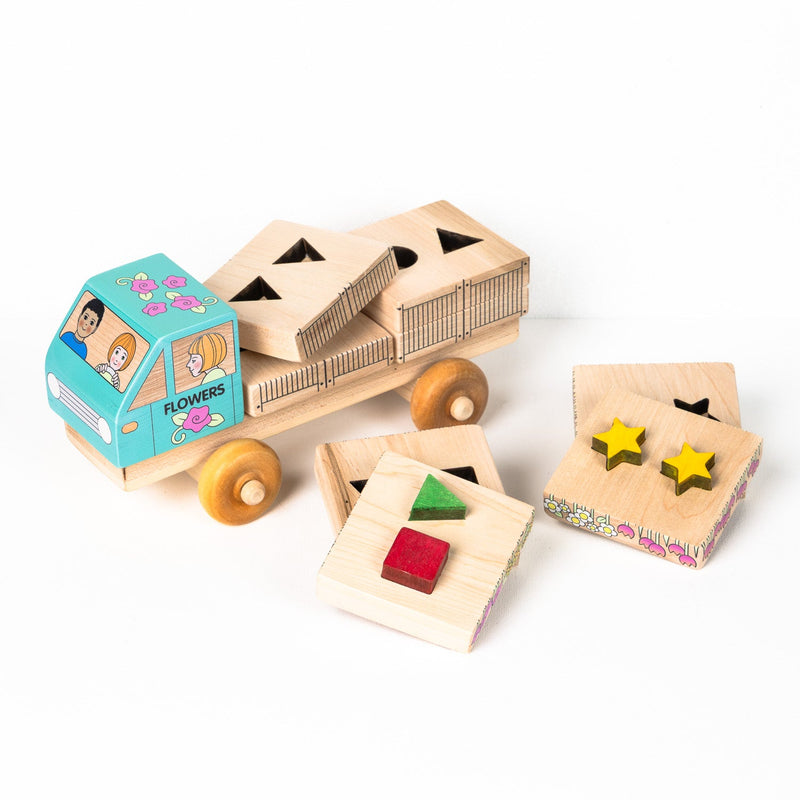 Stackable Puzzle Truck | Flower Delivery Truck-zoom-