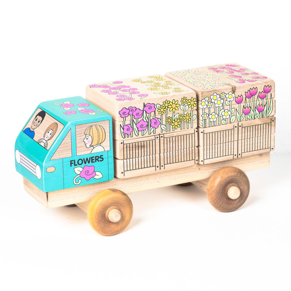 Stackable Puzzle Truck | Flower Delivery Truck