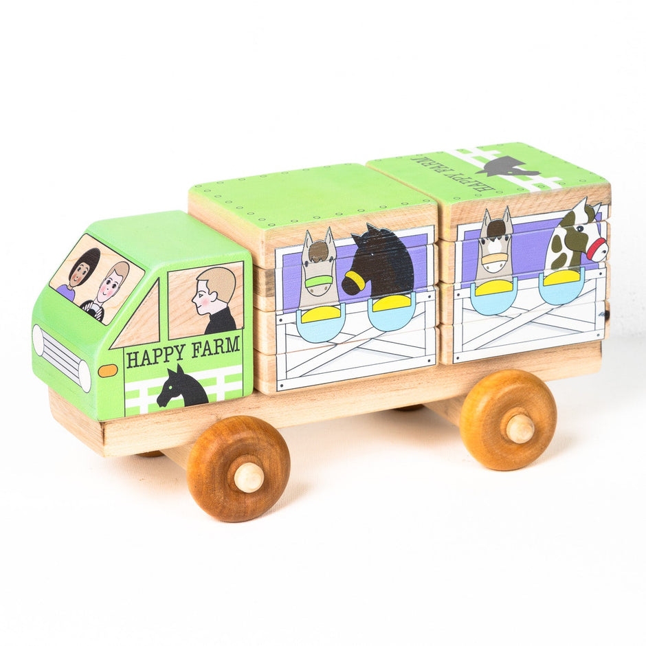 Stackable Puzzle Truck | Horse Trailer